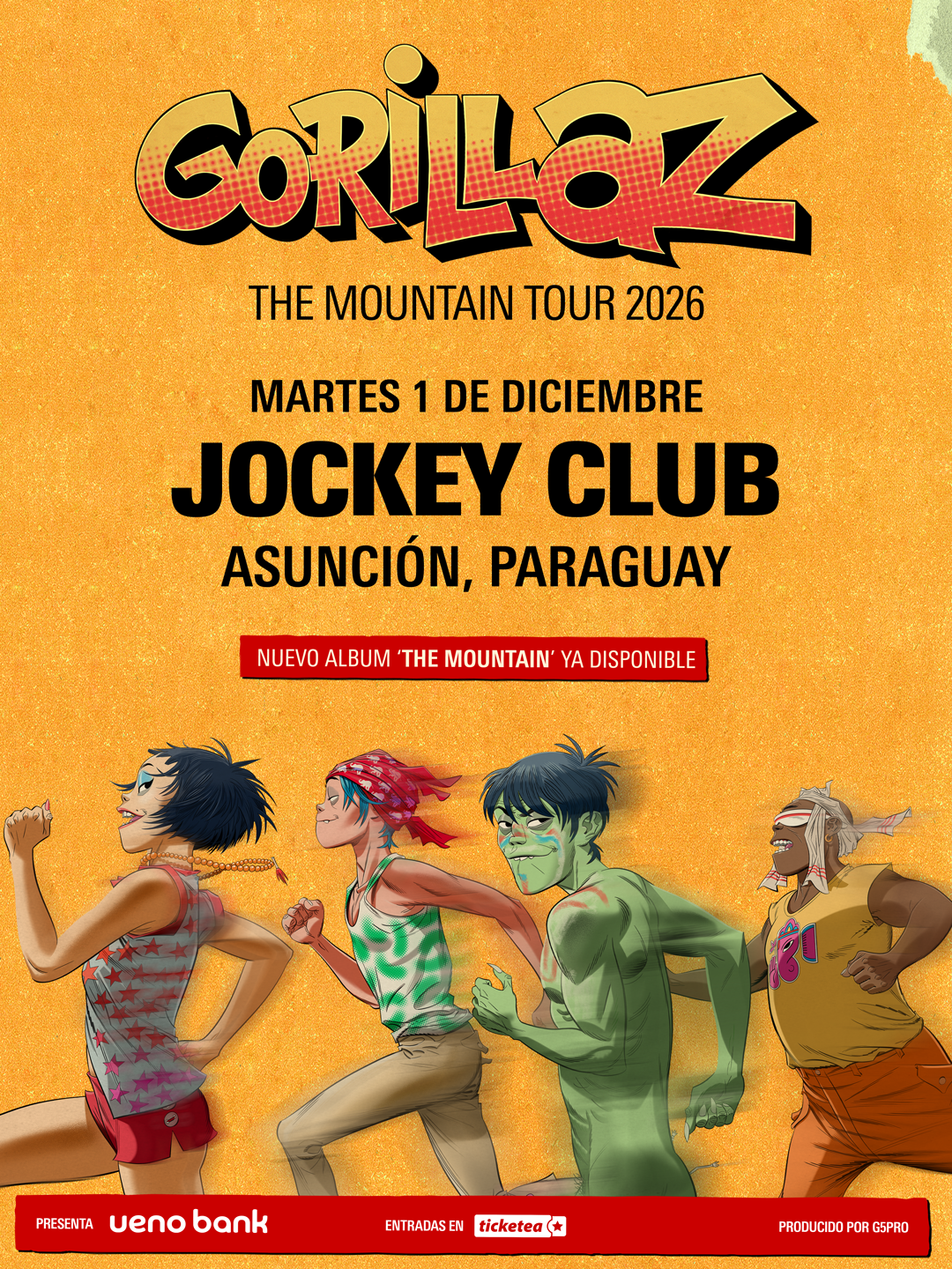 Gorillaz – The Mountain Tour 2026